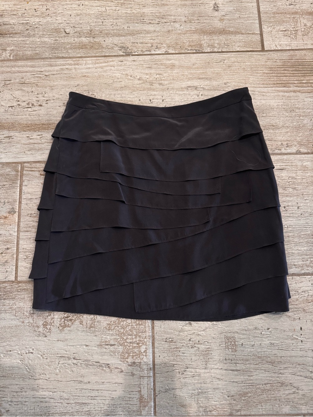 Layered Gray Women's Mini Skirt